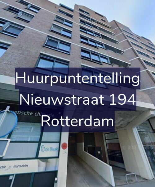 Foto gevel Huurpuntentelling voor Nieuwstraat 194, Rotterdam