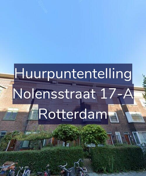 Foto gevel Huurpuntentelling voor Nolensstraat 17-A, Rotterdam