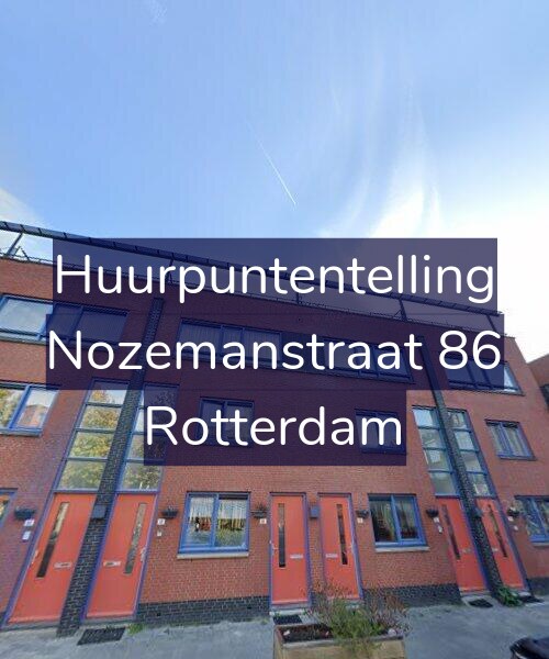 Foto gevel Huurpuntentelling voor Nozemanstraat 86, Rotterdam