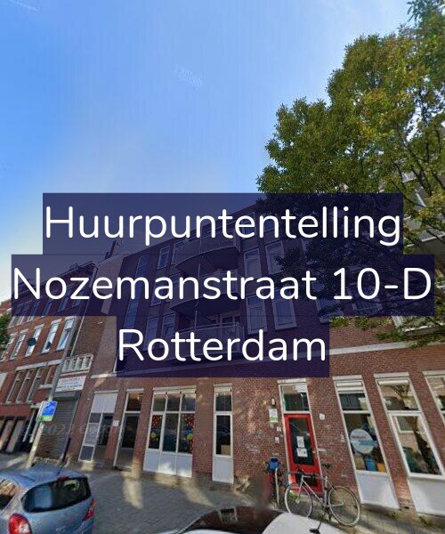 Foto gevel Huurpuntentelling voor Nozemanstraat 10-D, Rotterdam