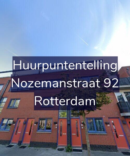 Foto gevel Huurpuntentelling voor Nozemanstraat 92, Rotterdam