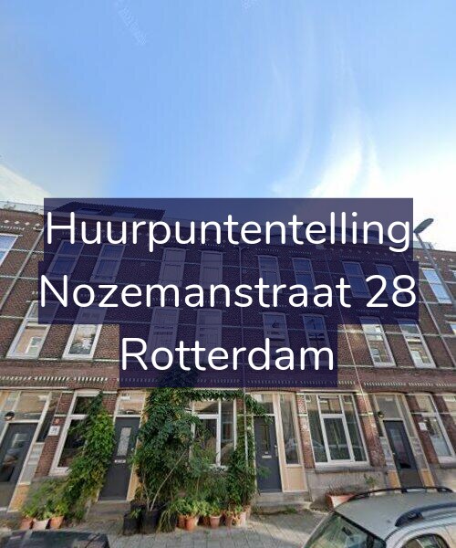 Foto gevel Huurpuntentelling voor Nozemanstraat 28, Rotterdam