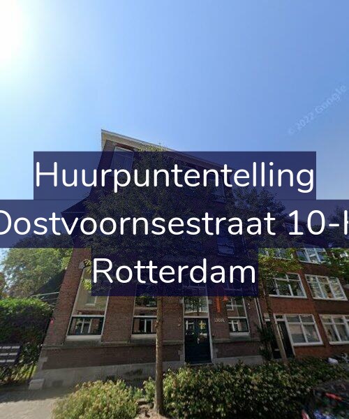 Foto gevel Huurpuntentelling voor Oostvoornsestraat 10-K, Rotterdam