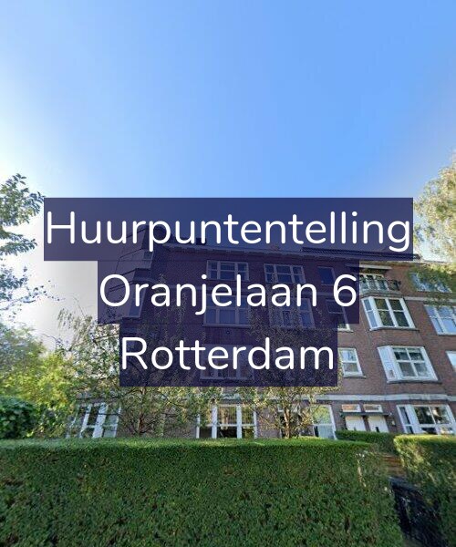 Foto gevel Huurpuntentelling voor Oranjelaan 6, Rotterdam