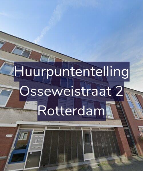 Foto gevel Huurpuntentelling voor Osseweistraat 2, Rotterdam
