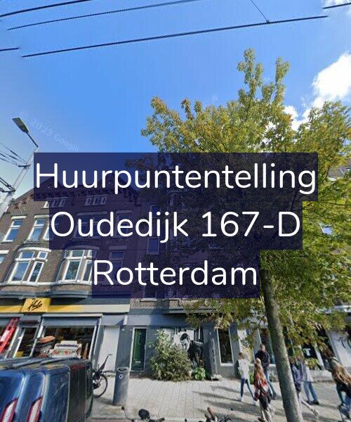 Foto gevel Huurpuntentelling voor Oudedijk 167-D, Rotterdam