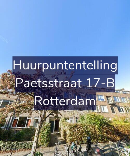 Foto gevel Huurpuntentelling voor Paetsstraat 17-B, Rotterdam