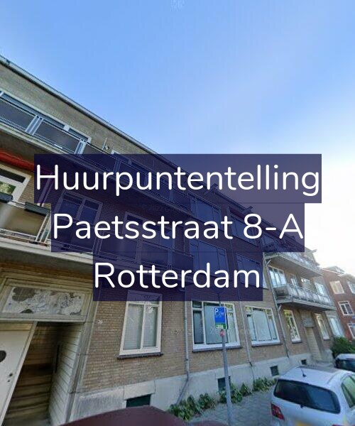 Foto gevel Huurpuntentelling voor Paetsstraat 8-A, Rotterdam