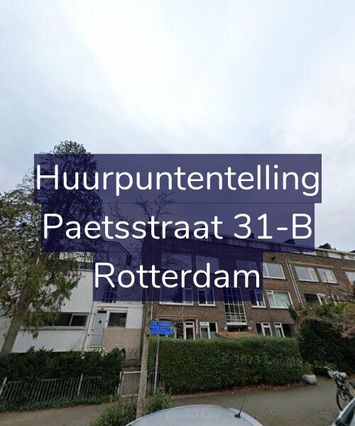 Foto gevel Huurpuntentelling voor Paetsstraat 31-B, Rotterdam