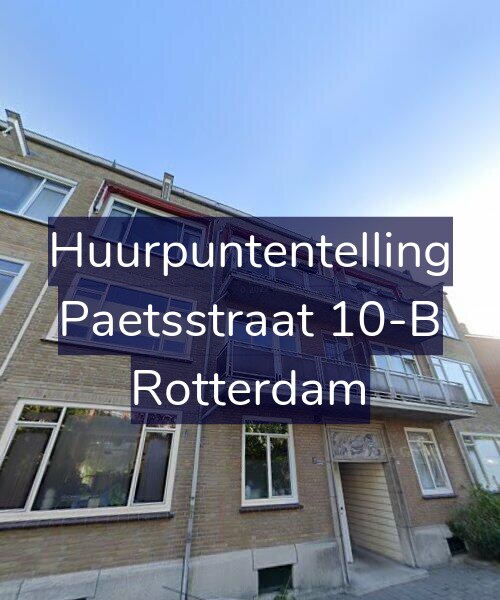 Foto gevel Huurpuntentelling voor Paetsstraat 10-B, Rotterdam