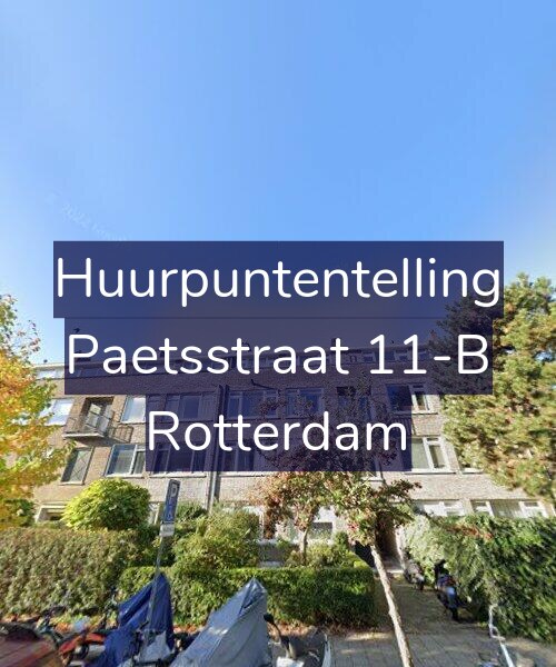 Foto gevel Huurpuntentelling voor Paetsstraat 11-B, Rotterdam