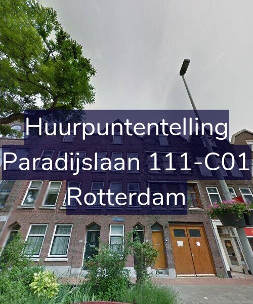 Foto gevel Huurpuntentelling voor Paradijslaan 111-C01, Rotterdam