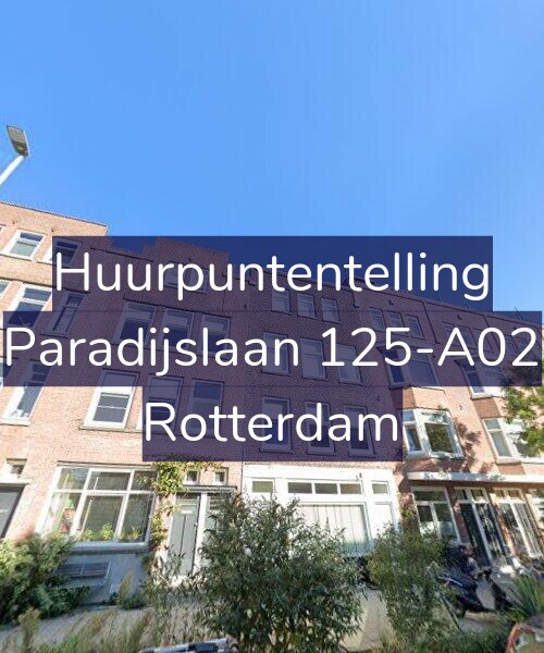 Foto gevel Huurpuntentelling voor Paradijslaan 125-A02, Rotterdam