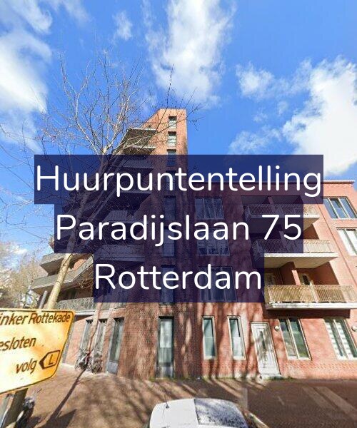 Foto gevel Huurpuntentelling voor Paradijslaan 75, Rotterdam