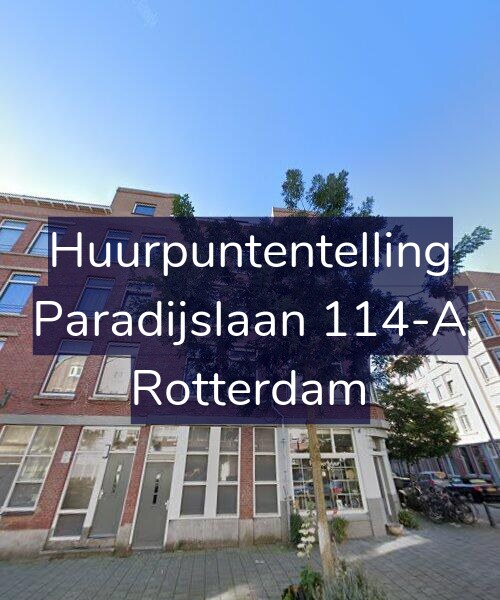 Foto gevel Huurpuntentelling voor Paradijslaan 114-A, Rotterdam