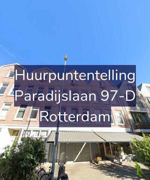 Foto gevel Huurpuntentelling voor Paradijslaan 97-D, Rotterdam