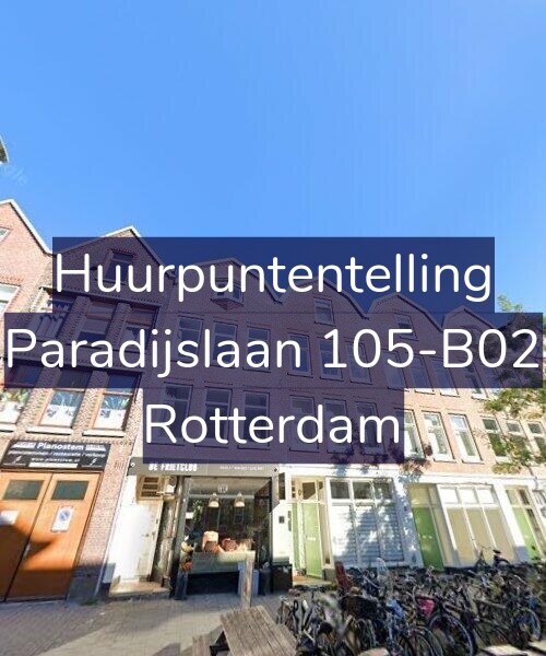 Foto gevel Huurpuntentelling voor Paradijslaan 105-B02, Rotterdam