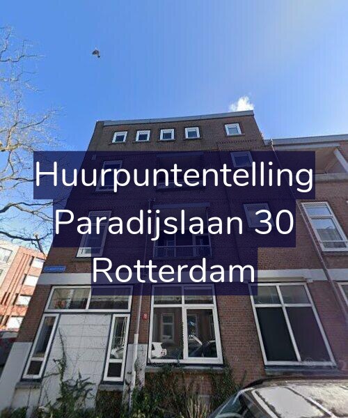 Foto gevel Huurpuntentelling voor Paradijslaan 30, Rotterdam