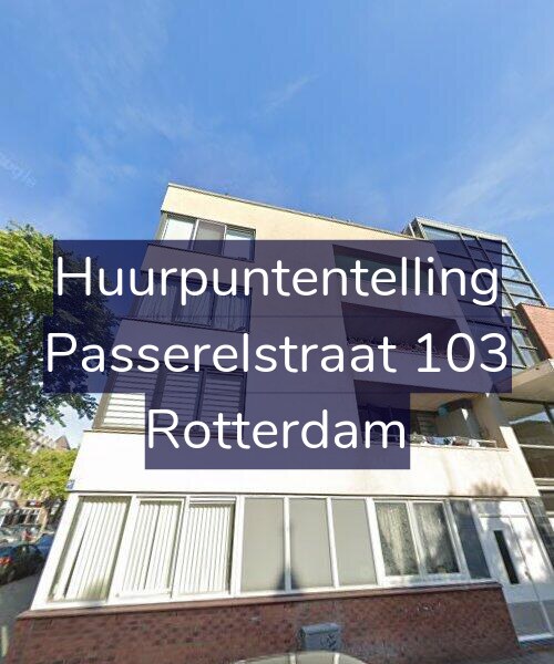 Foto gevel Huurpuntentelling voor Passerelstraat 103, Rotterdam