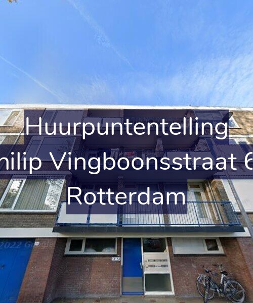 Foto gevel Huurpuntentelling voor Philip Vingboonsstraat 62, Rotterdam