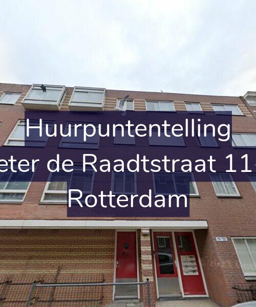 Foto gevel Huurpuntentelling voor Pieter de Raadtstraat 11-D, Rotterdam