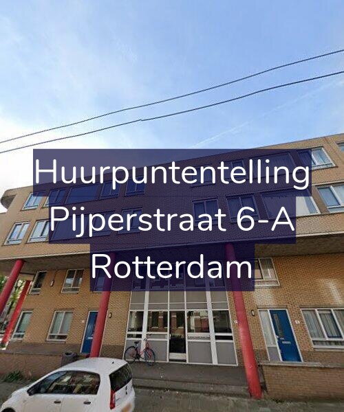 Foto gevel Huurpuntentelling voor Pijperstraat 6-A, Rotterdam