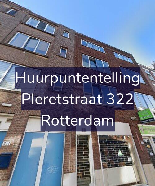 Foto gevel Huurpuntentelling voor Pleretstraat 322, Rotterdam