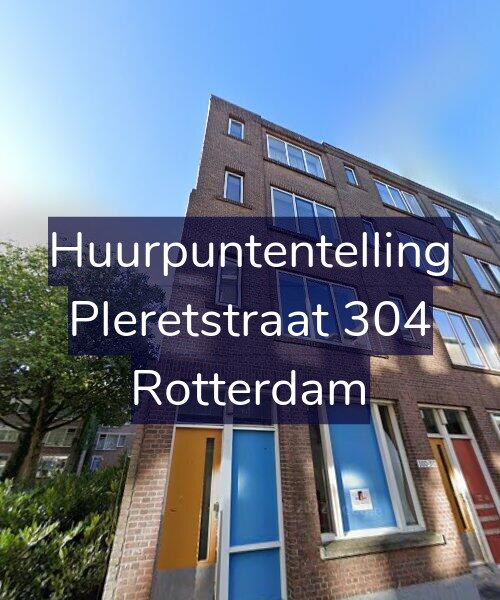 Foto gevel Huurpuntentelling voor Pleretstraat 304, Rotterdam