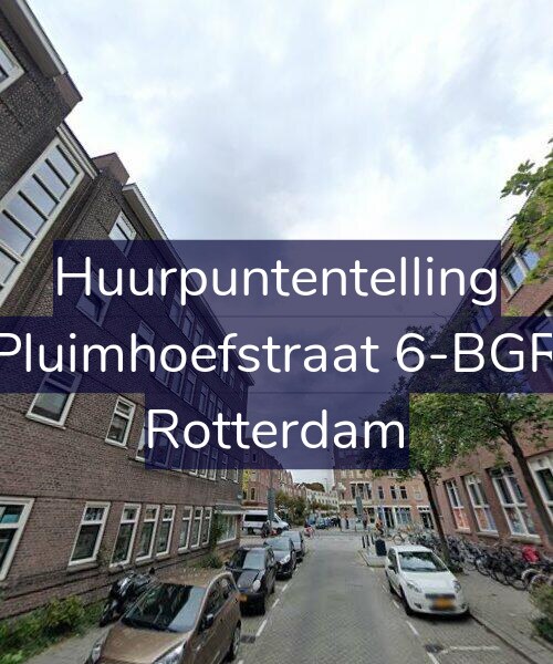 Foto gevel Huurpuntentelling voor Pluimhoefstraat 6-BGR, Rotterdam