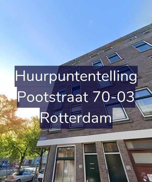 Foto gevel Huurpuntentelling voor Pootstraat 70-03, Rotterdam