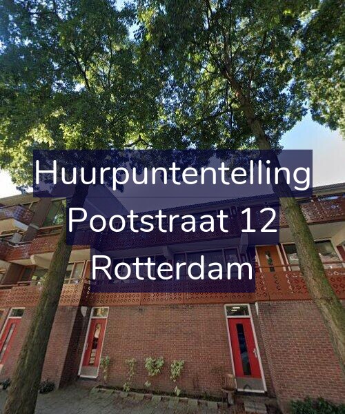 Foto gevel Huurpuntentelling voor Pootstraat 12, Rotterdam