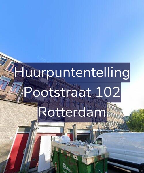 Foto gevel Huurpuntentelling voor Pootstraat 102, Rotterdam