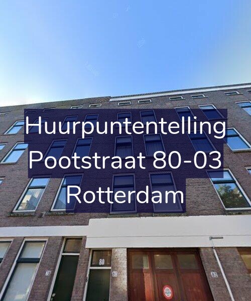 Foto gevel Huurpuntentelling voor Pootstraat 80-03, Rotterdam