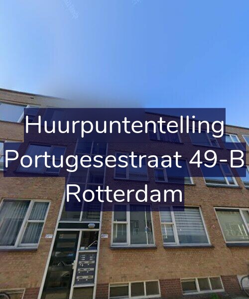 Foto gevel Huurpuntentelling voor Portugesestraat 49-B, Rotterdam