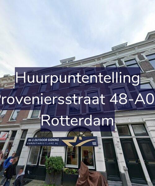 Foto gevel Huurpuntentelling voor Proveniersstraat 48-A01, Rotterdam