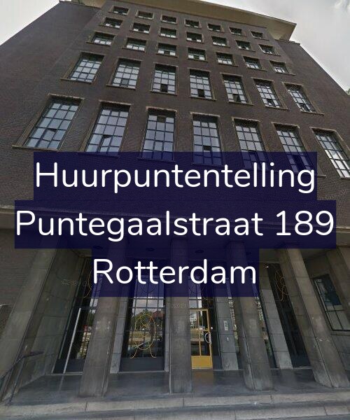 Foto gevel Huurpuntentelling voor Puntegaalstraat 189, Rotterdam