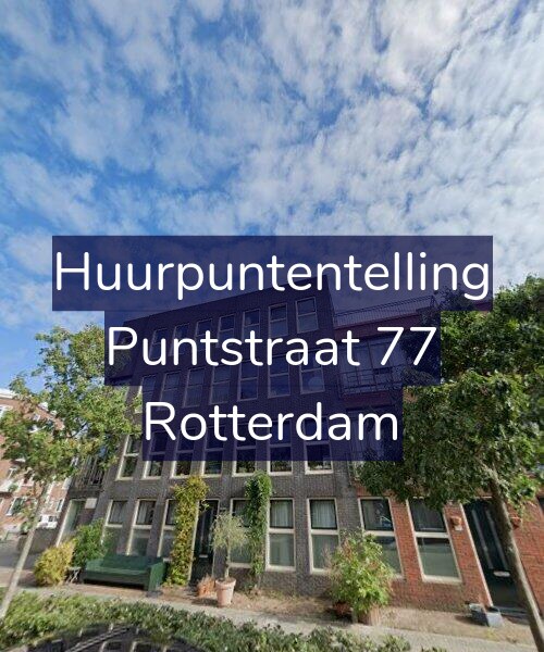 Foto gevel Huurpuntentelling voor Puntstraat 77, Rotterdam