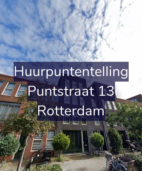 Foto gevel Huurpuntentelling voor Puntstraat 13, Rotterdam