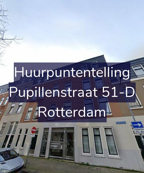 Foto gevel Huurpuntentelling voor Pupillenstraat 51-D, Rotterdam