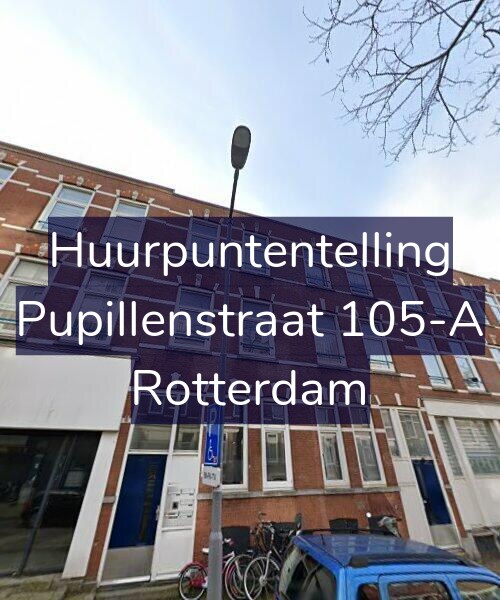 Foto gevel Huurpuntentelling voor Pupillenstraat 105-A, Rotterdam