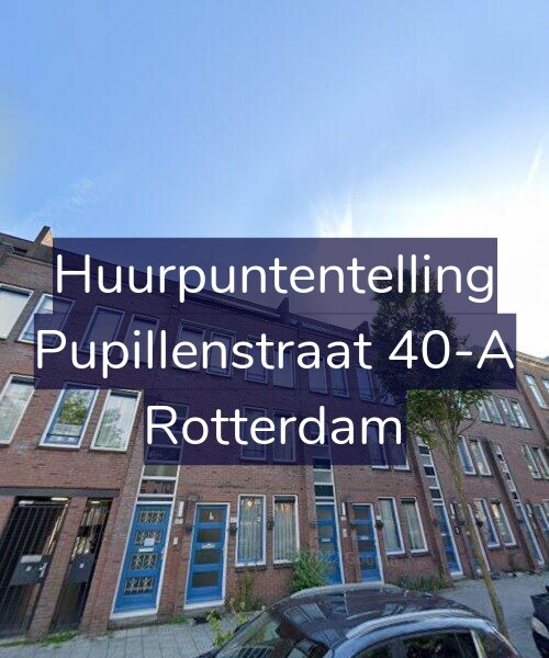 Foto gevel Huurpuntentelling voor Pupillenstraat 40-A, Rotterdam