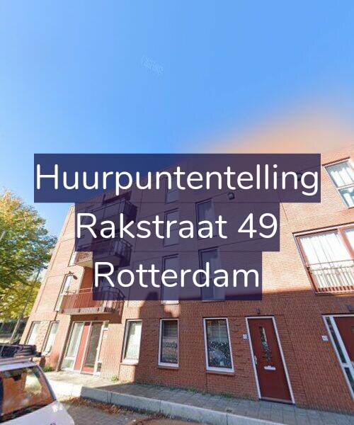 Foto gevel Huurpuntentelling voor Rakstraat 49, Rotterdam