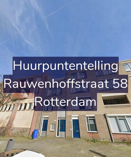 Foto gevel Huurpuntentelling voor Rauwenhoffstraat 58, Rotterdam