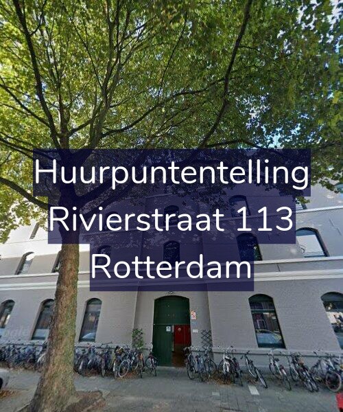 Foto gevel Huurpuntentelling voor Rivierstraat 113, Rotterdam