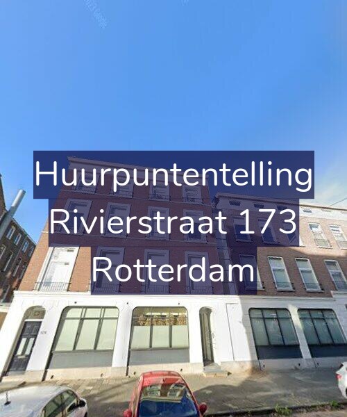 Foto gevel Huurpuntentelling voor Rivierstraat 173, Rotterdam