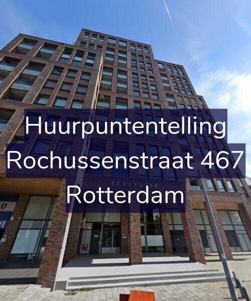 Foto gevel Huurpuntentelling voor Rochussenstraat 467, Rotterdam