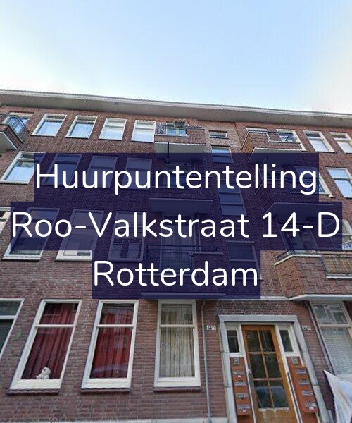 Foto gevel Huurpuntentelling voor Roo-Valkstraat 14-D, Rotterdam