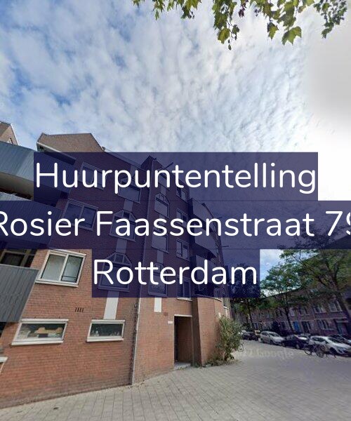 Foto gevel Huurpuntentelling voor Rosier Faassenstraat 79, Rotterdam