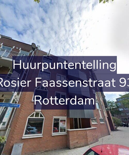 Foto gevel Huurpuntentelling voor Rosier Faassenstraat 93, Rotterdam