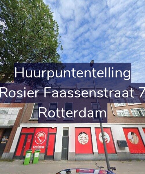 Foto gevel Huurpuntentelling voor Rosier Faassenstraat 7, Rotterdam